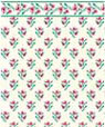 Dollhouse Miniature 1/4" Scale Wallpaper: Cherokee Rose